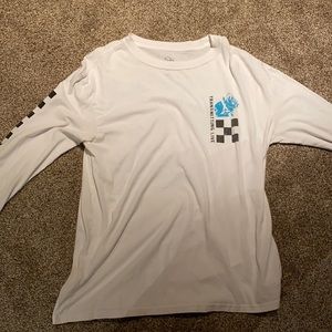 Worldwide white long sleeve tee
